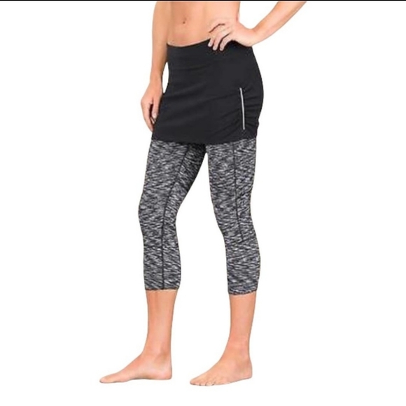 Athleta Space Dye Contender Skort Leggings Size Small Petite - Picture 1 of 14